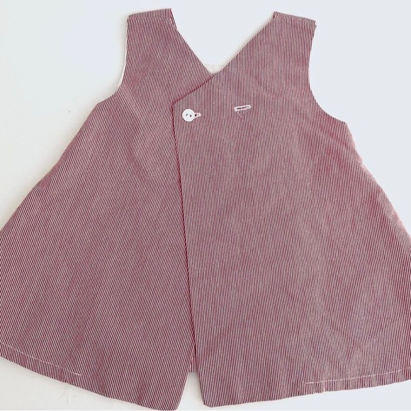 Petit Ami Baby Girl Red Stripe Ladybug Dress Size 18 Months - Picture 3 of 5